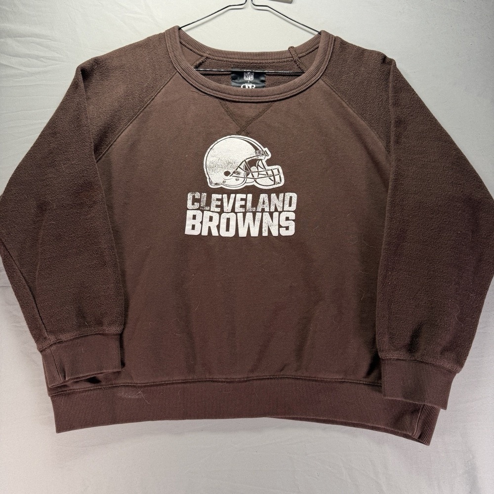 Cleveland Browns Crewneck Sweatshirt Womens Large Darius Rucker NFL Football